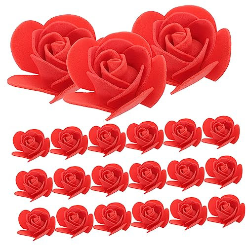 ULDIGI 50stücke Mini-kunstrosenköpfe Aus Schaumstoff Für DIY Handwerk Und Dekoration Künstliche Rosenblüten Zum Basteln