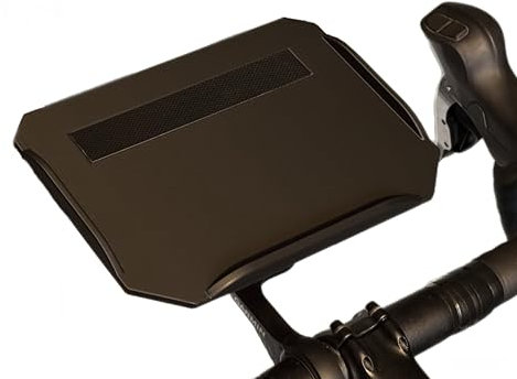 Indoor Bike Trainer Tray - Large - With Edges - Compatible with Wahoo - Black