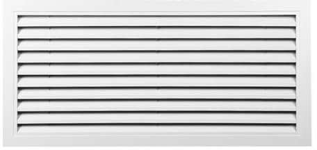 Rejilla De Ventilación De Aire Blanca, Rejillas De Ventilación De Pared De Aluminio, Rejillas De Obturación De Unidad Exterior De Aire Acondicionado A Prueba De Lluvia(500x350 mm(opening 450x300 mm))