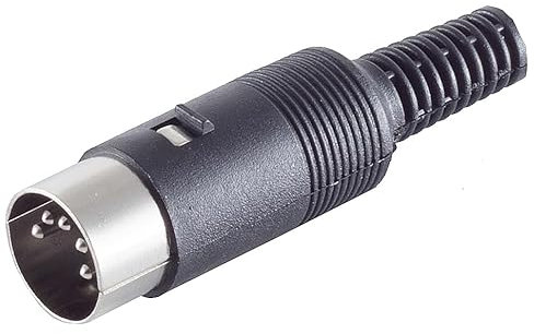 1aTTack.de 5x 5 pol DIN Diodenstecker Hochwertiger Stecker für Audiogeräte Robustes Design Vernickelte Kontakte Perfekt für HiFi Musikanlagen Studio Equipment