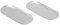 Deko Tablett 2 Stück Oval Silber Edelstahl 23 x 9.5 cm Schminktablett Schmucktablett Badezimmer-Tablett Handtuch-Servietten-Tablett Serviertablett für Desserts, Kosmetik, Schmuck, Kerzen