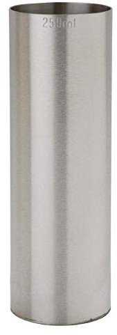 Verre doseur en acier inoxydable, 250 ml