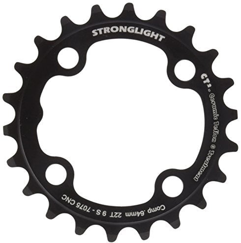Stronglight Kettenblatt MTB 104/64 CT², Schwarz, 22, 274500