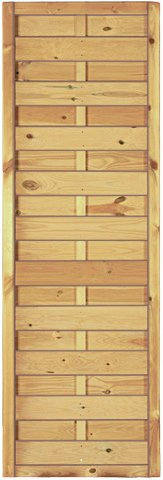 Lamellenzaun Essen B60 x H180 cm.