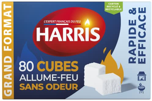 Harris 80 Cubes Allume-Feu sans Odeur