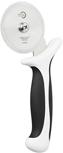 Mercer Culinary Millennia Pizza Cutter with White Handle, 2.75-Inch Wheel