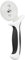 Mercer Culinary Millennia Pizza Cutter with White Handle, 2.75-Inch Wheel