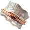 Energy Stone BALANCE UND SCHÖNHEIT floraler, drehbarer meditations Ring (Style 88)