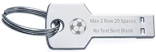 Select Gifts Keyring Flash Memory Stick Key USB 16GB Text Football Soccer Engraved