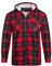 shelikes Mens Womens Shirts Fleece Padded Lumberjacket Sherpa Fur Lined Lumberjack Hooded Quilted Thermal Check Shirt