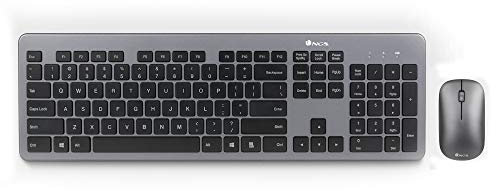 NGS MATRIXKIT Clavier et Souris sans Fil. Clavier Ultra Plat, Touches Silencieuses (QWERTY Espagnol)