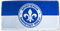 Sportverein SV Darmstadt 98 Fahne - Zaunfahne Flagge mit Ösen 140x70cm - Original Lizenzprodukt