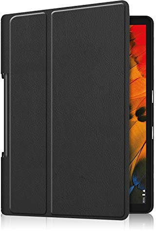 FanTing Case for Lenovo Yoga Smart Tab 10.1 Tablet, Ultra Slim Lightweight Smart Shell Stand Cover Case and Premium Quality PU Leather Case Cover for Lenovo Yoga Smart Tab 10.1 Tablet -Black