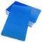 Ebamaz Dick Metall Visitenkarten aus Aluminium Legierung 86X54X0,45mm 50 Stücke Blanko für Gravur (Blau)
