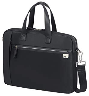 Samsonite Eco Wave - Sac d'ordinateur portable de 15,6 pouces avec 1 composition, 39 cm, 10 L, noir (noir)