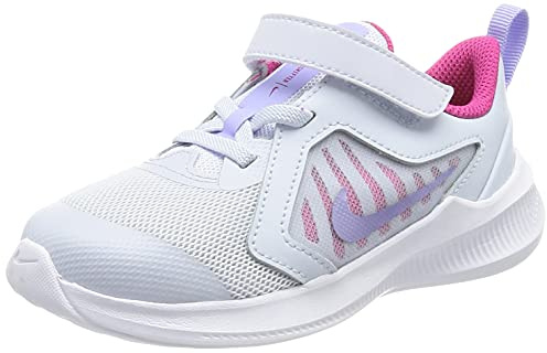 Nike Downshifter 10 Sneaker Football Grey/Purple Pulse-THU 19.5