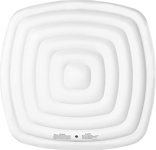 SHATCHI Energiesparende Spa-Abdeckung für Mspa-Whirlpool, aufblasbarer Spa-Deckel, schützender Regen-Überlauf, Wärmeisolator-Technologie, 6 Personen, quadratische Blase, 160 x 160 cm