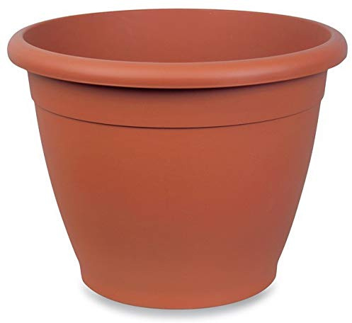 Blumentopf aus Kunststoff, rund, Durchmesser 52 cm, havanna