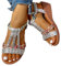 Onsoyours Sandali con Plateau Donna Estive Spiaggia Zeppa da Donna Casual Ciabatte Antiscivolo Morbido Estate Sandali Flip Flop da Mare Piscina Pantofol con Zeppa 01 Argento 37 EU