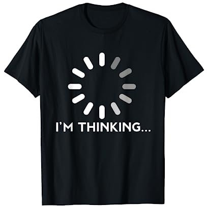 Gaming Computer Nerd Geek Thinking Gamer T-Shirt