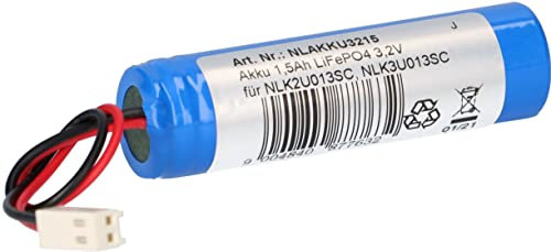 Batterie LiFePO4 3,2 V 1,5 Ah compatible avec éclairage de secours | NLK2U013SC | NLK3U013SC | Éclairage de sécurité