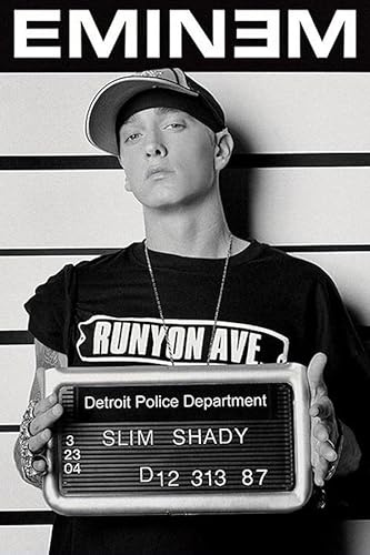 Tainsi ASHER Gift Mugshot Eminem Poster, Multi-Colour Matte poster Frameless Gift 11 x 17 inch(28cm x 43cm)