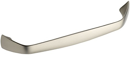 OBF 72 2484 18 Grimme Schrankgriff Theras Möbelgriff (dünner Griff), Breite 146 mm ZN Edelstahl Effekt matt, Silber, Lochabstand 128 mm