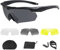 SKJJL Polarisées Lunettes Militaires, Lunette Airsoft Protection avec 3 Verres Couleurs Interchangeables, Buée et Anti-UV Lunette de Tir Militaire pour Airsoft Paintball, Jeu de Tir, Cyclisme, Noir
