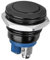 Pulsador Momentáneo 19mm, Botón Interruptor Impermeable, Interruptores De Botón Pulsador Momentáneos, Shell Negro
