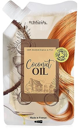 Kokosnussöl Haare 250 ml Trockenes haar pflege, Coconut Oil for Hair Feuchtigkeitspflege haare Reparaturöl Geschädigtes Haar Natural Hair Serum