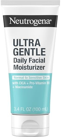 Neutrogena Fragrance Free Daily Facial Moisturizer, Face & Neck Moisturizer for Sensitive Skin with Vitamin B3, Pro-Vitamin B5 & Vitamin E Supports Skin's Dynamic Barrier, 3.4 fl. oz