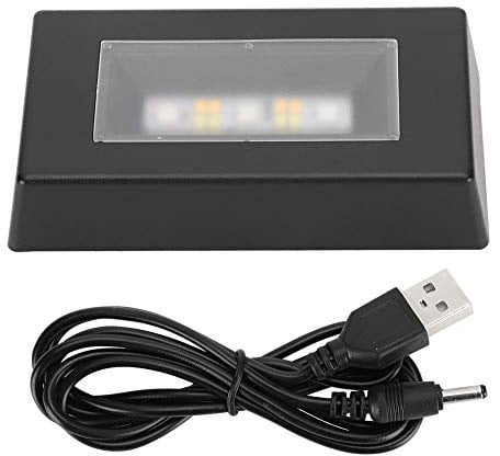 LED-Display-Basis, 7 Farbwechsel-Lichtständer für Kristallstatuen, Schmuck, Glaskunstwerke, Rechteckige LED-Lichtbasis für 3D-Kristallstatuen, Schmuck, LED-Display-Basis mit