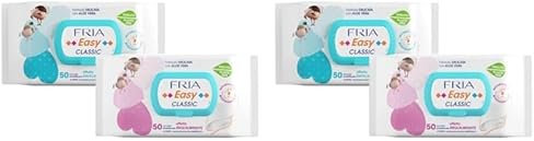 Fria - Salviette Igieniche Umidificate - Formula Lenitiva con Camomilla e Aloe - Tessuto Biodisgregante - 50 Salviette - Confezione da 2