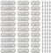 GOTRUST 30pcs Flat Fixing Brackets, 2 Holes Stainless Steel Straight Brace Bracket, Flat Connecting Plates, Metal Mending Joining Plate with 60 Screws for Wood, Repair Fixing Furniture