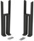 DuraTherm® Floor Mounting Radiator Leg Kit Feet Freestanding Supports for Traditional Cast Iron Style Colosseum Double Bar 2 Column Radiators, Matt Black