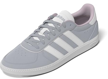 adidas Femme BREAKNET Sleek Shoes, Halo Silver/FTWR White/Grey Two, 37 1/3 EU