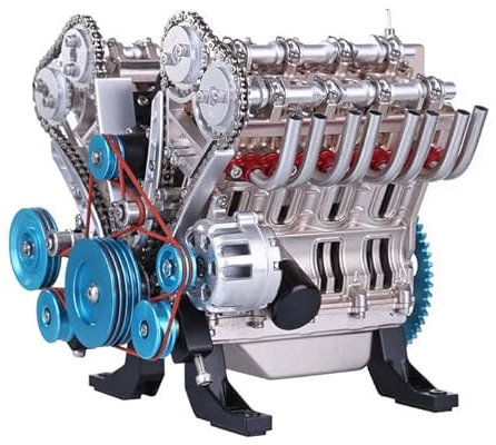 V8-Motor-Modellbausatz, über 500 Teile, 1:3 V8-Motor-Modellbausatz, DIY-Automotor-Modellbausatz, über 500 Teile, pädagogisches Experimentierspielzeug.