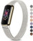 Metallband für Fitbit Luxe, Damen und Herren, Edelstahl, verstellbare Ersatzbänder für Fitbit Luxe/Luxe Special Edition Fitness Tracker (Starlight)