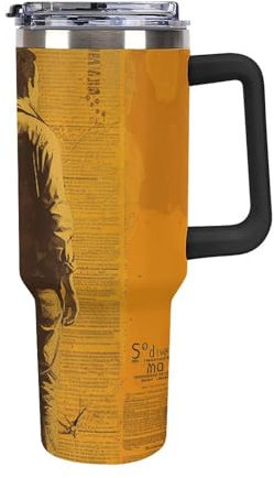 40oz Tumbler with Handle And Straw Son I Love You Printed Travel Coffee Mug Insulated Water Bottle Stainless Steel Cup Insulated