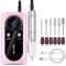Boyuan Ponceuse Pour Ongles Professionnelle 45000 RPM Lime a Ongle Electrique Portable Rechargeable Avec Affichage LCD Et Embouts Ponçage Pour Pédicure Manucure Pour Salon/Maison
