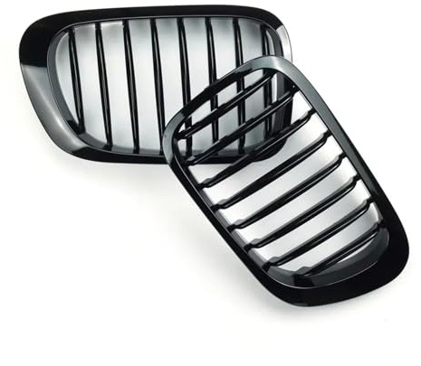 Parrilla Delantera para BMW Serie 3 E46 Coupé De 2 Puertas 1998-2001 Rejilla Delantera Tipo Riñón Color Negro Brillante Accesorios para Coche Rejilla De Radiador