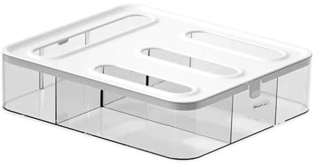 Food Bag Storage – Freezer Bag Dispenser, Drawer Kitchen Organizer | Transparent Storage Bag Holder, Compatible with Gallon Pint Sandwich, Perfect Organization Drawer and Food Storage