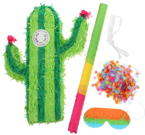 TOPBATHY 1 Satz Cactus Pinata für Hochzeiten und Partys Füllbare Dekoration für Geburtstagsfeiern Nachhaltiges Design für Erwachsene mit Bunten Süßigkeiten Zufällige Farbe