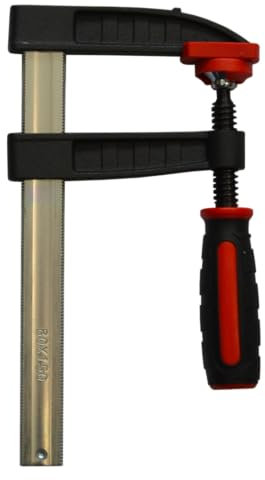 Surebuild UK Heavy Duty F-Clamp, 50mm/80mm Throat Depth, 170kg/270kg Clamping Force (50x150mm)