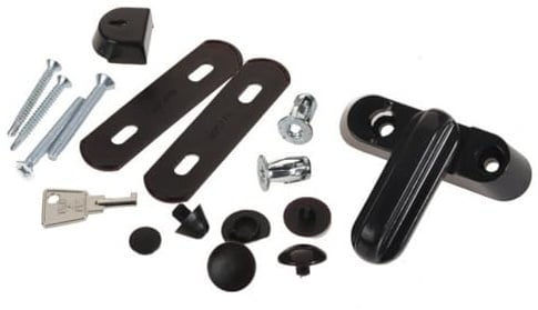 Kooples Hardware Fab&Fix Sash Jammer Kit High Security Window and Door Restrictor for uPVC Frames (Brown)