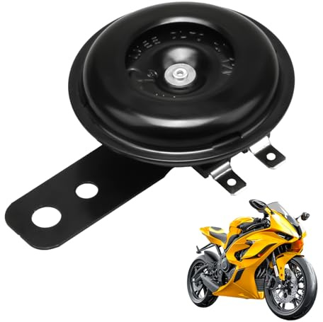 Loud Motorcycle Horn, Universal Horn for Motorcycles Scooters and ATVs Cars Dirt Bike Waterproof Speakers (12V 1.5A 105dB)