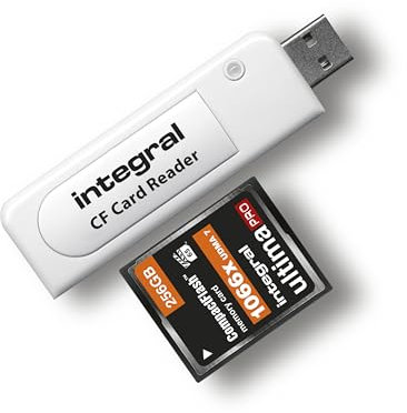 Integral Single Slot Usb Compact Flash Card Reader