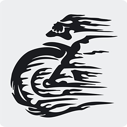 Kleb-Drauf - 1 Totenkopf-Biker - Aufkleber zur Dekoration von Autos, Motorrädern, Fahrrädern und Allen Anderen Fahrzeugen; aus 14 Farben wählbar; Silber