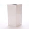 Elegant Einrichten Pflanzkübel, Blumenkübel Fiberglas säule 38x38x70cm Hochglanz weiß.