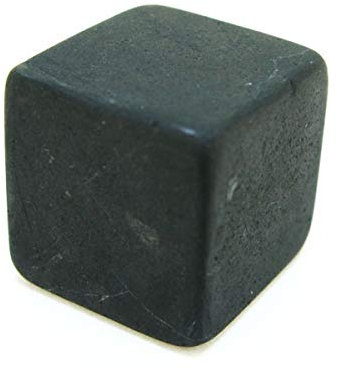 Mineral Import - Würfel aus SHUNGIT, unpoliert, 2 cm - 3348VC